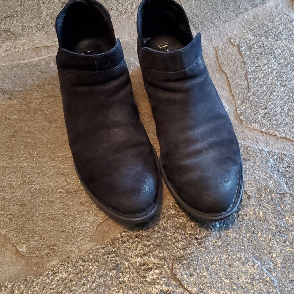 Born suede distressed booties